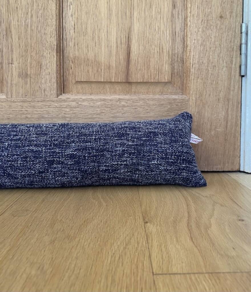 Personalised Blue Draught Excluder Cushion, 1 of 3