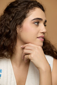Dainty Organic Flow Gold Ring, 2 of 7