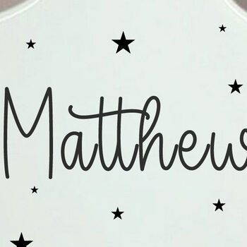 Personalised White Christmas Star Decoration With Name, 3 of 4