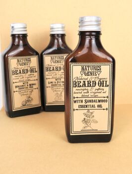 Natural Beard Oil Gift Set For Men, 3 of 6