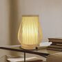 Bamboo Lampshade With Wooden Based Table Lamp, thumbnail 1 of 6
