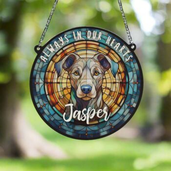 Greyhound Grey Memorial Suncatcher, 3 of 5