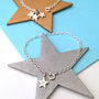 Personalised Sterling Silver Initial Star Bracelet, thumbnail 3 of 12