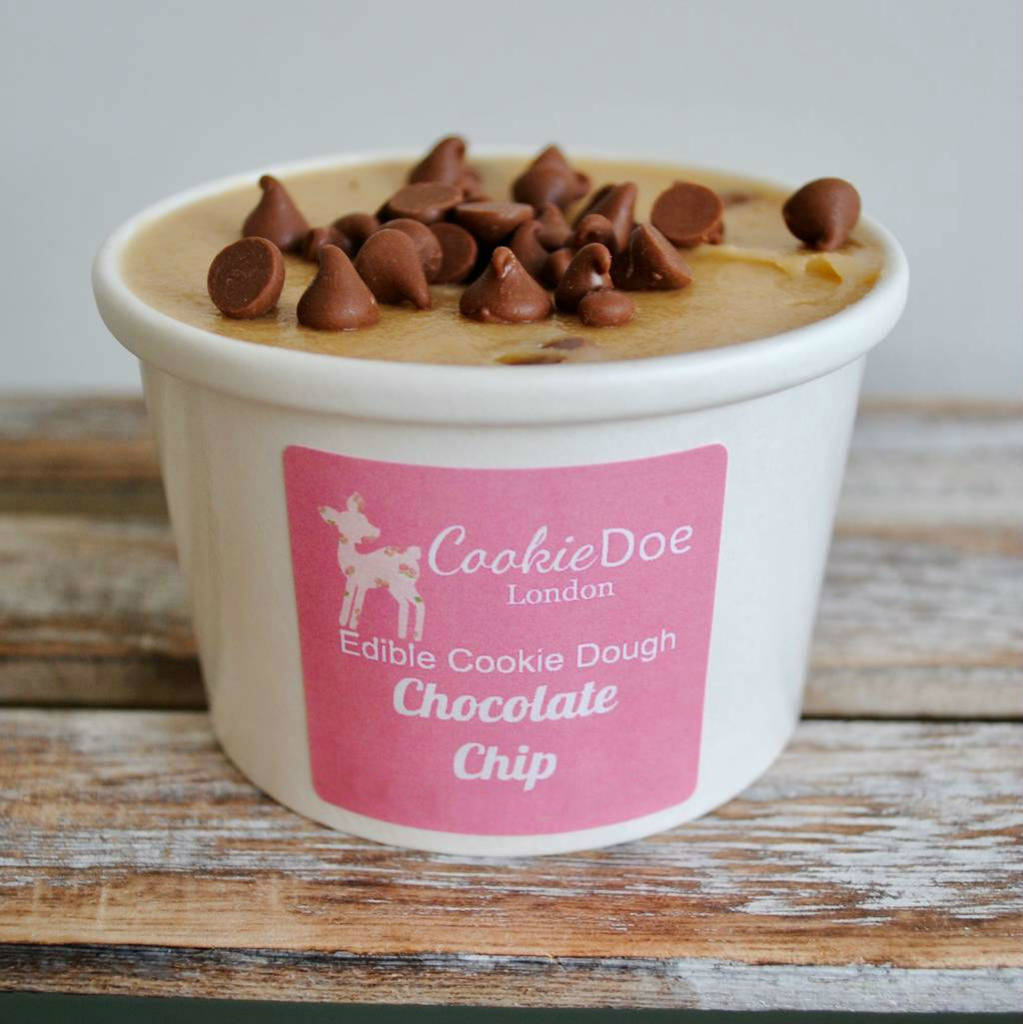 Four X Chocolate Chip Edible Cookie Dough Tub, 1 of 3