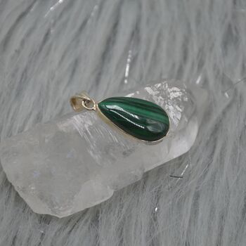 Malachite Pendant: Sterling Silver, 3 of 8