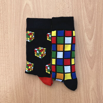 Unisex Game Cube Socks Set, 3 of 4