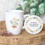 If Mums Were Flowers Floral Ceramic Mug And Coaster Set | Mother's Day Gift, thumbnail 1 of 3