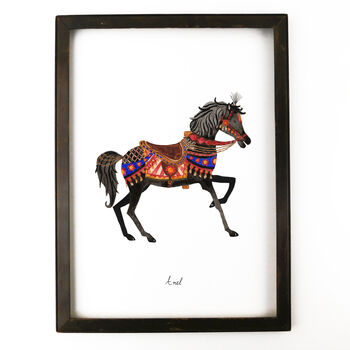 Ariel The Carousel Horse Art Print, 4 of 9