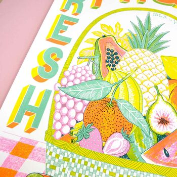 A2 'Fresh Fruits' Silk Screen Print, 3 of 7