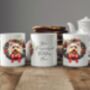 Personalised Yorkshire Terrier Christmas Wreath Dog Mug, thumbnail 2 of 2