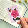 June Magnetic Birth Flower Bookmark Rose, thumbnail 6 of 7