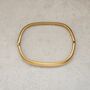 Square Gold Bangle, thumbnail 3 of 7