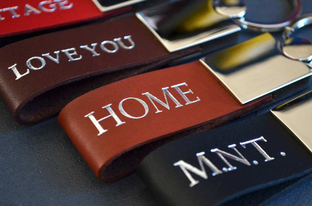 Image of Leather Keyring