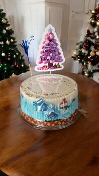 Christmas Cake, Cotton Candy Floss Cake. Festive Celebration, 5 of 9