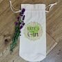 Personalised Gin Cotton Bottle Bag, thumbnail 2 of 4