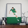 David Healy Northern Ireland Football Poster, thumbnail 1 of 3