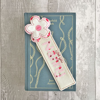 Personalised Flower Bookmark, 6 of 12