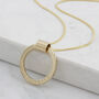 Personalised Gold Circle Necklace, thumbnail 3 of 8