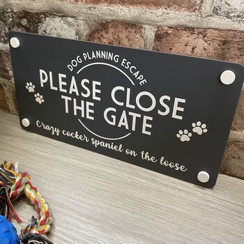 Please Close The Gate Pet Garden Sign, 5 of 7