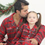 Personalised Dad And Child Luxury Tartan Pyjama, thumbnail 2 of 6