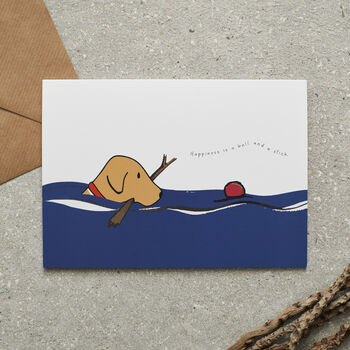 Swimming Labrador Card, 3 of 4