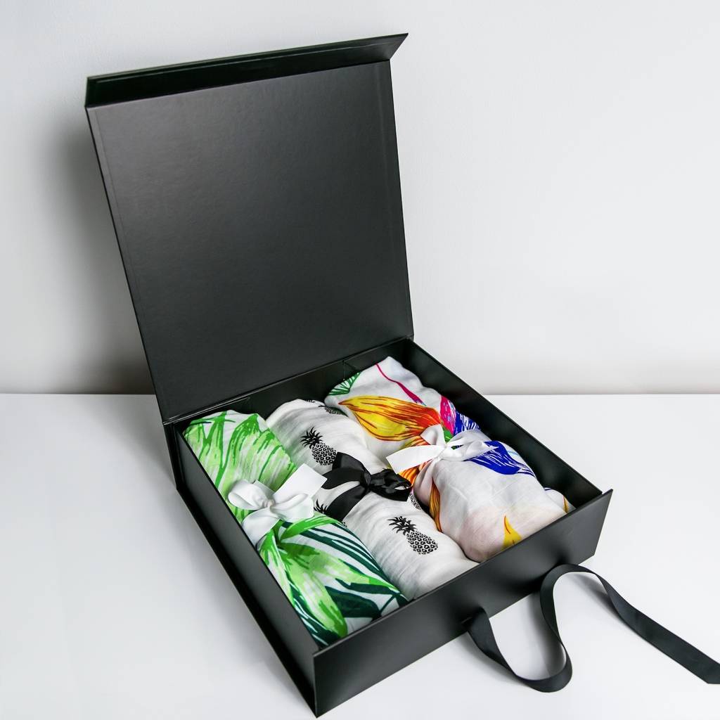 Luxury Multi Use Muslins Gift Box Select Your Prints, 1 of 12
