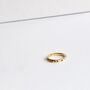 Garnet Angled 18k Gold Plated Vermeil Ring, thumbnail 2 of 6