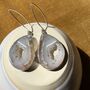 Semi Precious Geode Earrings Set In Sterling Silver, thumbnail 2 of 4