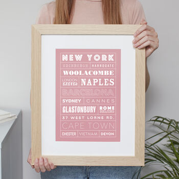 Your Favourite Destinations Personalised Print, 8 of 9