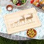 Personalised Stag Chopping Board Family Gift New Home, thumbnail 1 of 5