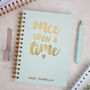 Personalised 'Once Upon A Time' Baby Foil Notebook, thumbnail 1 of 7