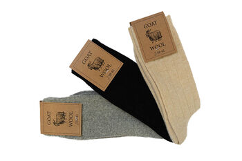 Natural Goat Wool Socks With Cashmere, 2 of 8