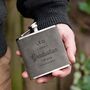 Personalised Hipflask Graduation Gift For Son, thumbnail 11 of 12