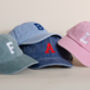 Custom Initial Embroidered Junior Vintage Cap, thumbnail 4 of 12