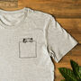 Pocket Bear Men's Organic T Shirt, thumbnail 1 of 7