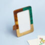 G Decor Malachtite Green, Brown And Gold Photo Frame, thumbnail 1 of 4