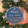 Polished Metal Heritage Gift Blue Plaque For Dad, thumbnail 1 of 3