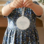 First Father's Day Ceramic Photo Ornament With Message, thumbnail 4 of 7