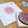 Coronation King Charles Crest Logo Rubber Stamp, thumbnail 1 of 4