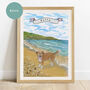 Personalised Watercolour Pet Portrait With Background Options, thumbnail 2 of 6