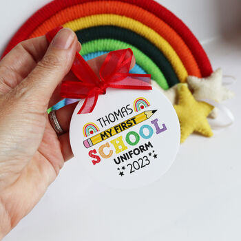 Personalised First School Uniform Hanger Tag, 8 of 11