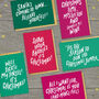 Pack Of Eight Shake Your Baubles Christmas Cards, thumbnail 2 of 9