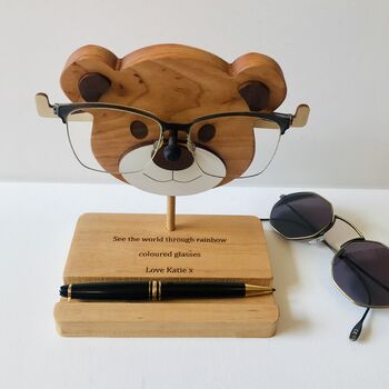 Bear Personalised Glasses Stand, 2 of 3