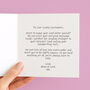 Personalised Wildflower Good Luck Card, thumbnail 2 of 4