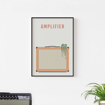 Guitar Amplifier Print | Orange Amp Music Poster, 8 of 8