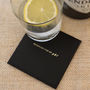 Gin And Tonic Leather Coaster, thumbnail 3 of 3