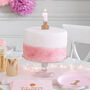 Pink Tone And Gold Glitter Number Birthday Candle, thumbnail 1 of 2