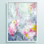 'Rosa Nina' Framed Giclée Abstract Canvas Print Art, thumbnail 3 of 7