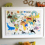 World Map Giclee Print Of Creatures Great And Small, thumbnail 12 of 12