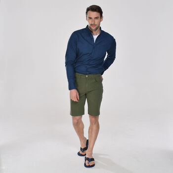 Men's Faro Olive Green Shorts, 7 of 8
